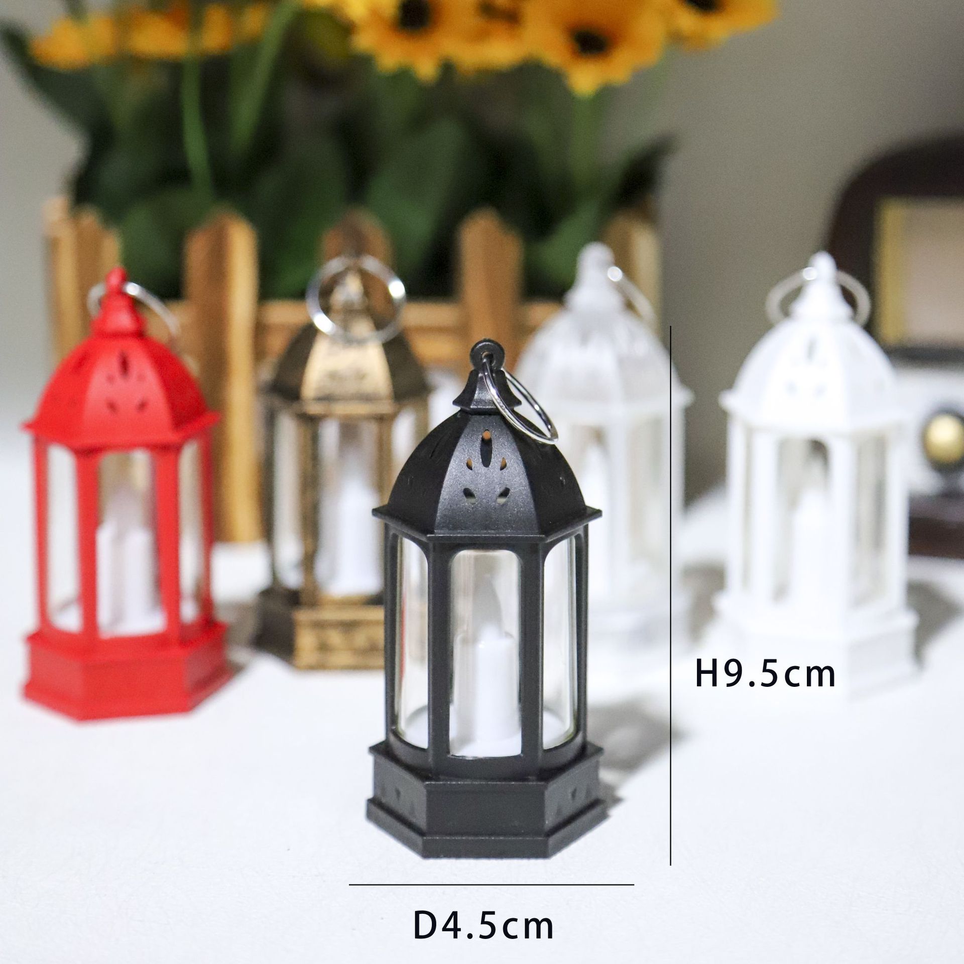 Holiday Candle Set - Lampu Suasana Kreatif Mini Natal Retro