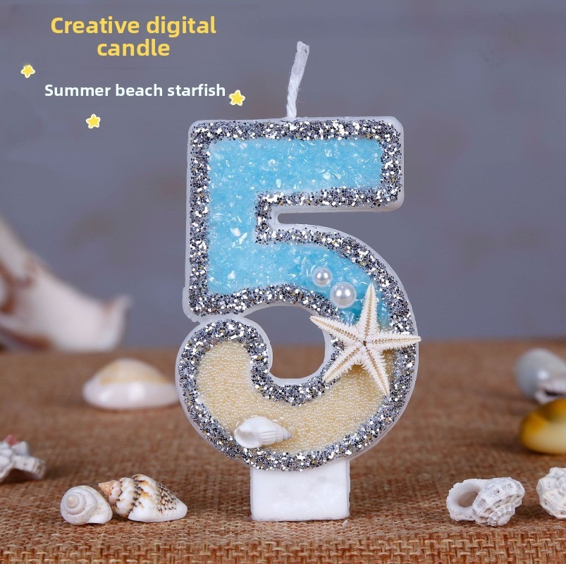 Holiday Candle Set - Lilin Ulang Tahun Bentuk Bintang Laut