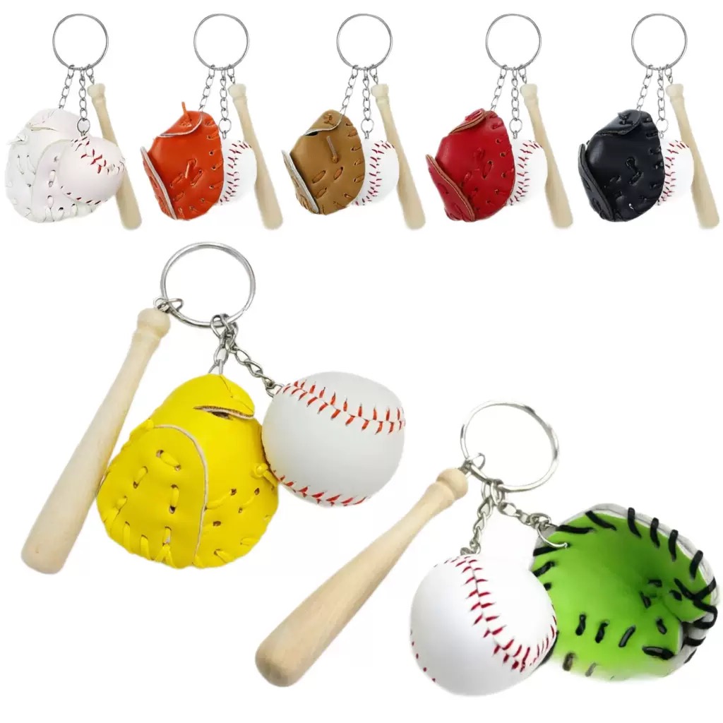Ornament Ball Set - Gantungan Kunci Baseball 2CM 3Pcs Set