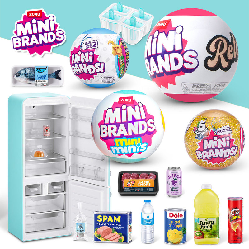 Ornament Ball Set - ZURU MINI BRANDS Set Mainan Kulkas