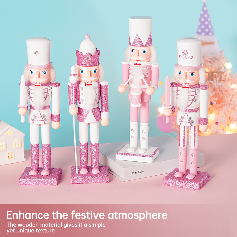 Nutcracker Figurine - Boneka Patung Tentara Pemecah Kacang Kayu