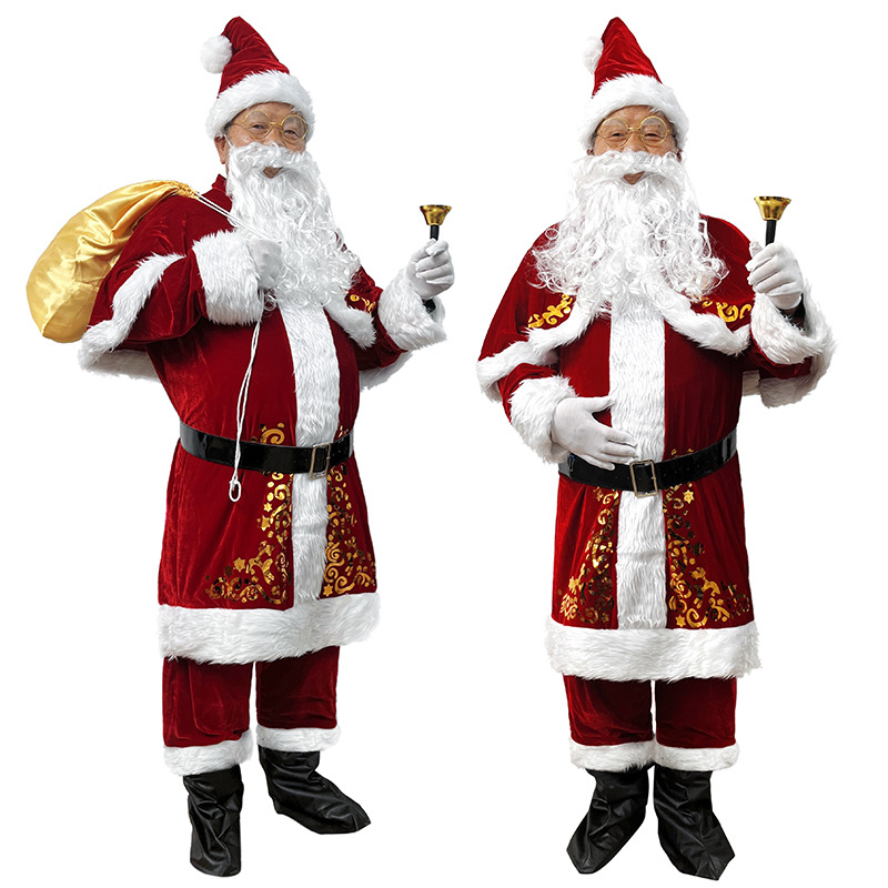 Elf Costume Christmas - Kostum Santa Klaus Pakaian Natal Pria