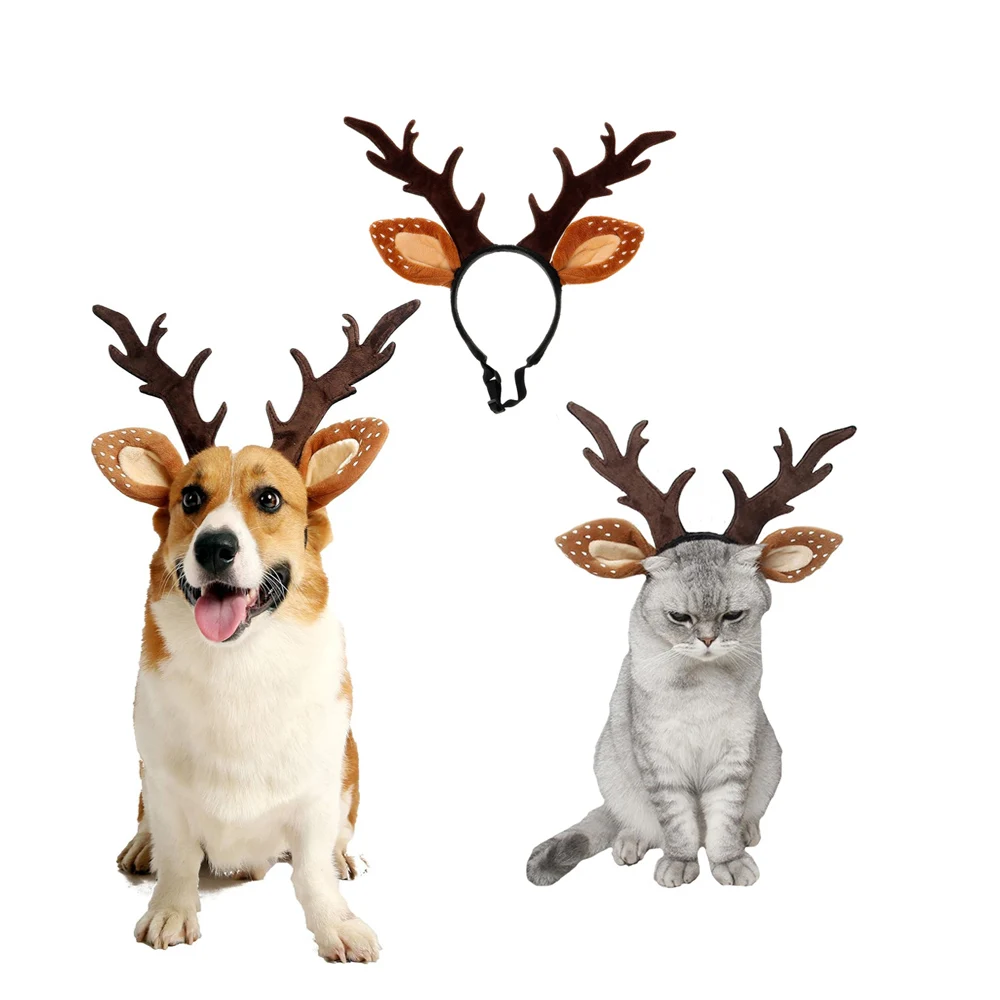 Reindeer Antlers Headband - Bando Kepala Anjing Kostum Rusa Topi