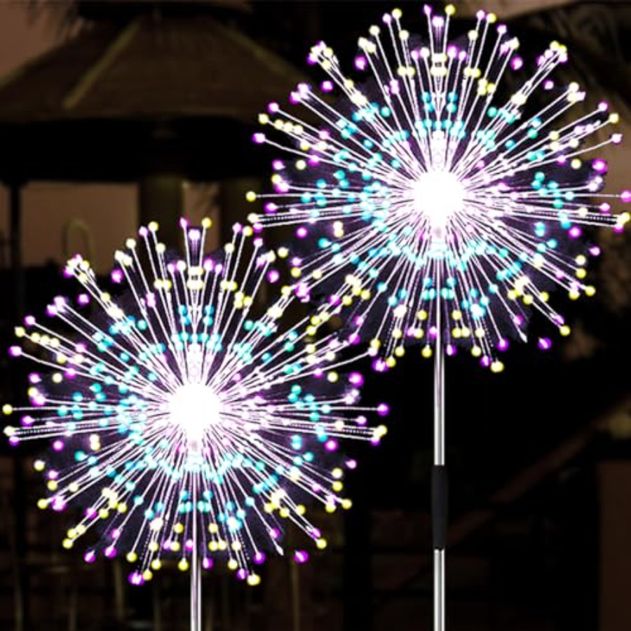 Christmas Lights Outdoor - Lampu Kembang Api Tenaga Surya, Mode