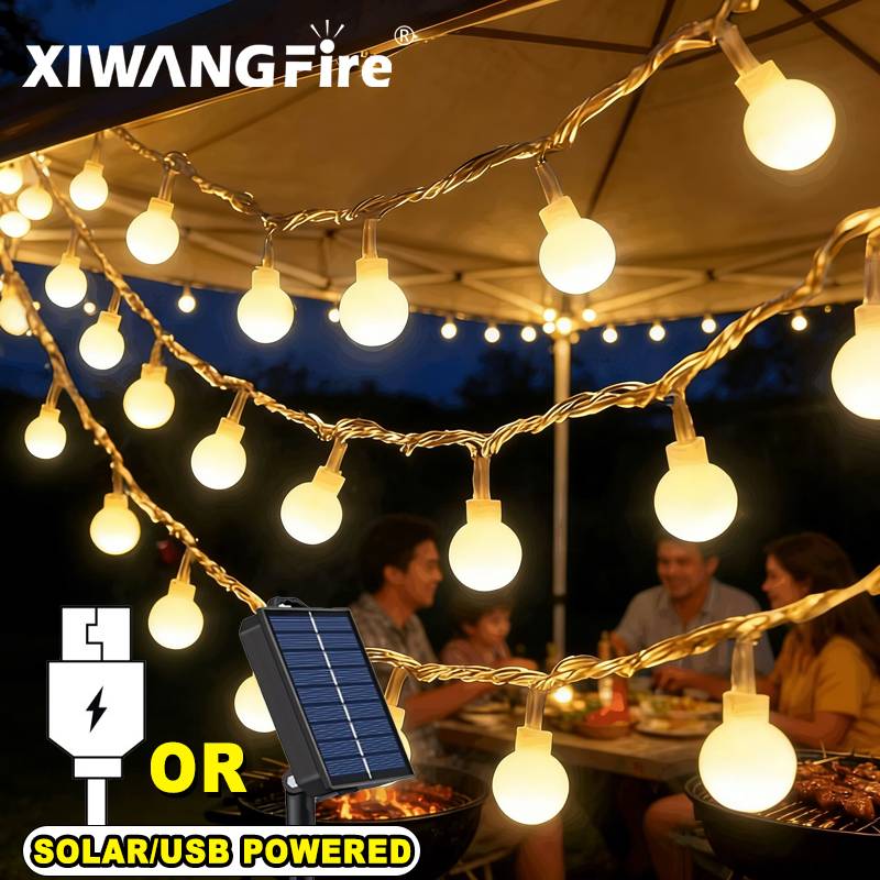 Lampu String Tenaga Surya/USB/ - Christmas Lights Outdoor ulasan dan harga