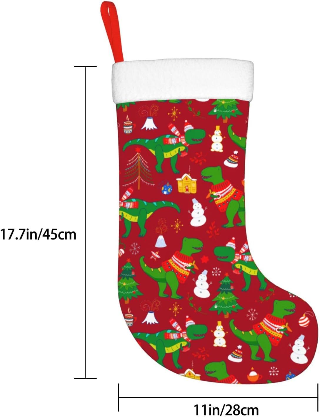 Stoking Natal Dinosaurus Natal - Christmas Stocking Hanging ulasan dan harga