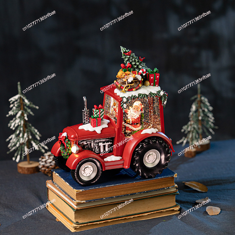 Ornamen Dekoratif Natal Gaya B - Snow Globe Musical ulasan dan harga