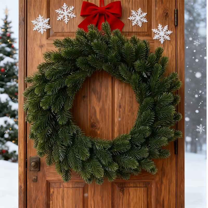 1 Buah Karangan Bunga Natal Bu - Christmas Wreath Fake ulasan dan harga