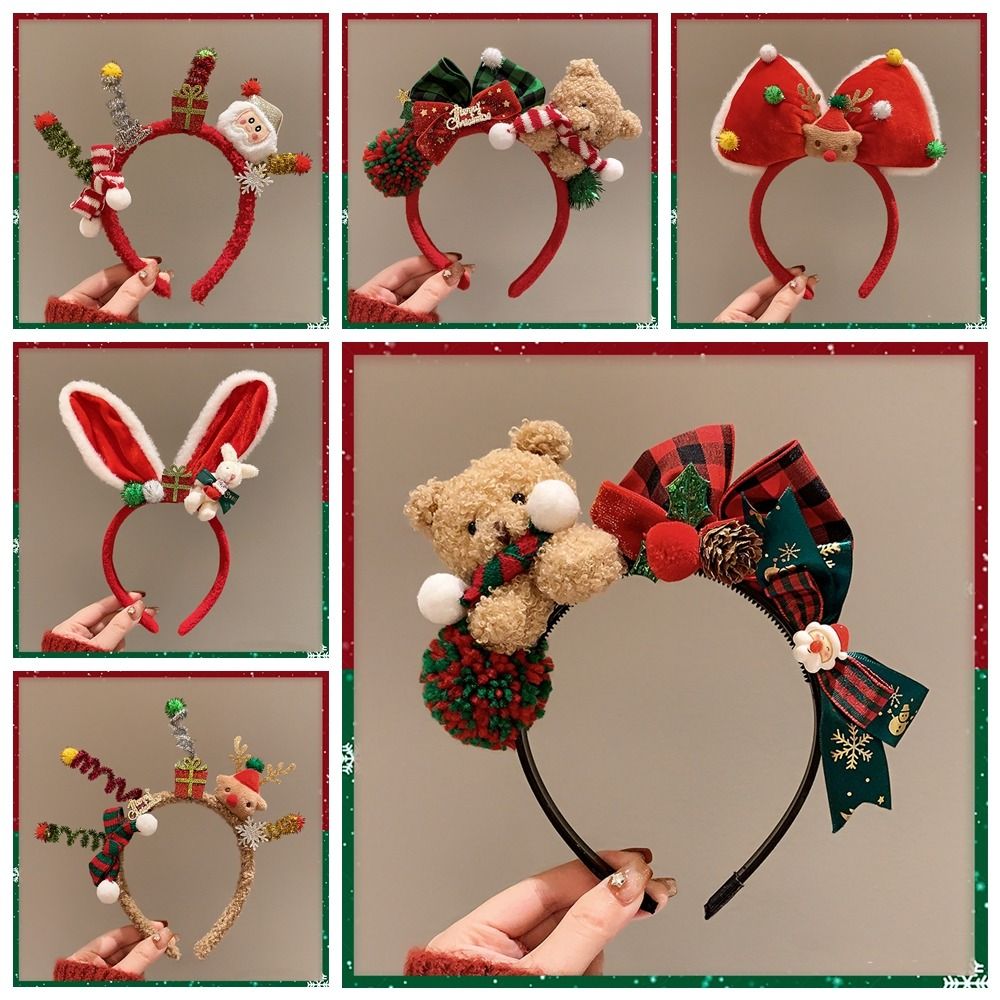 Hiasan Natal, Headband Natal,  - Reindeer Antlers Headband ulasan dan harga