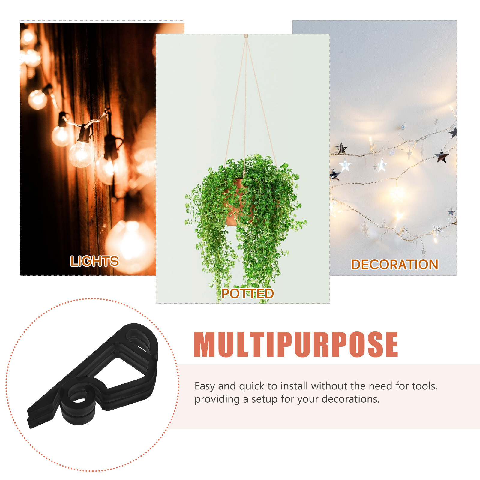 120Pcs Gantungan Sekrup Tahan  - Christmas Lights Outdoor ulasan dan harga