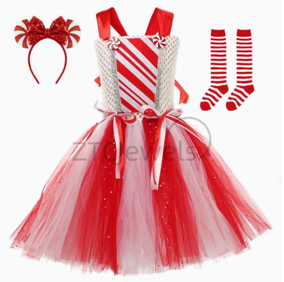 Gaun Tutu Permen Natal untuk A - Elf Costume Christmas ulasan dan harga
