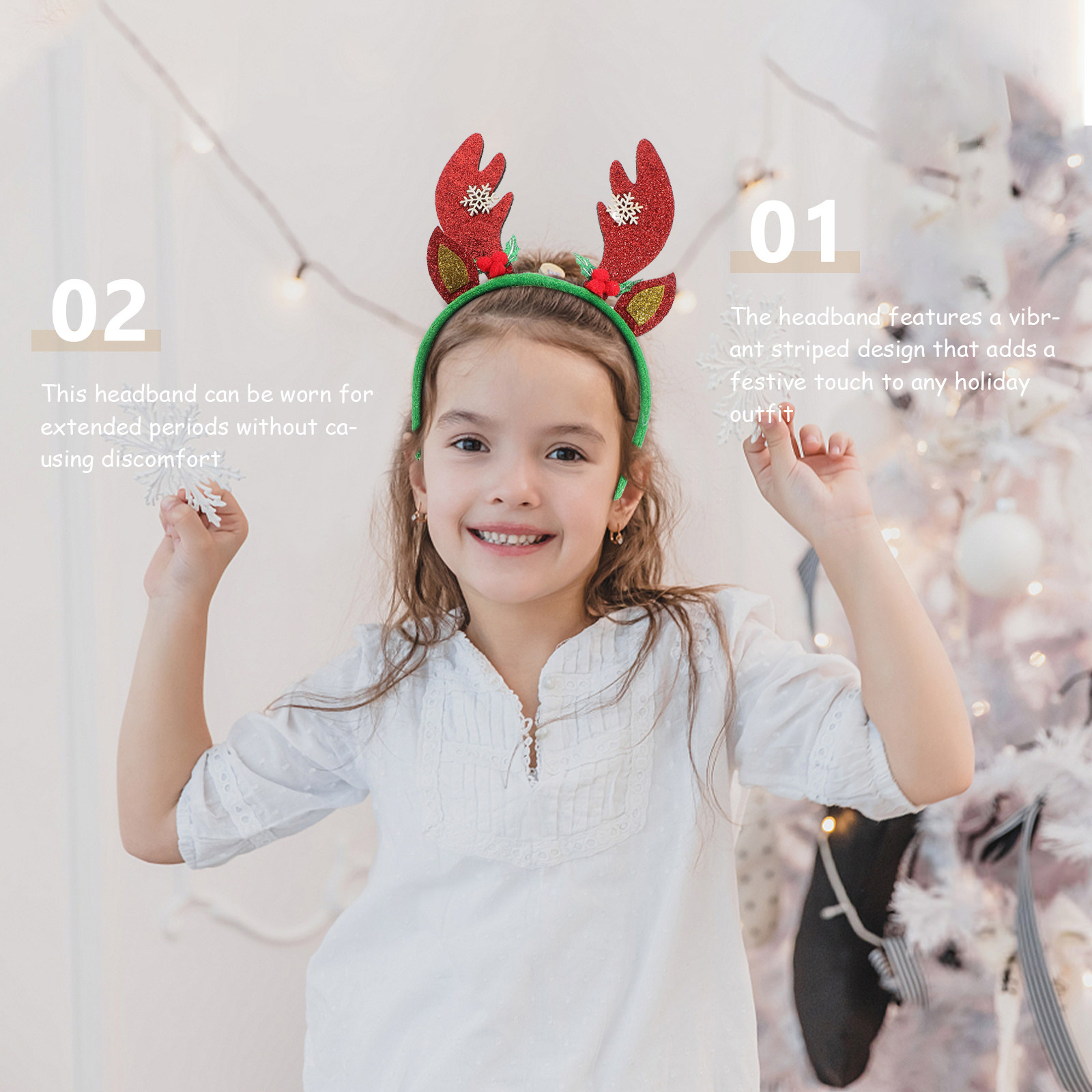 Bando Tanduk Rusa Natal Merah  - Reindeer Antlers Headband ulasan dan harga