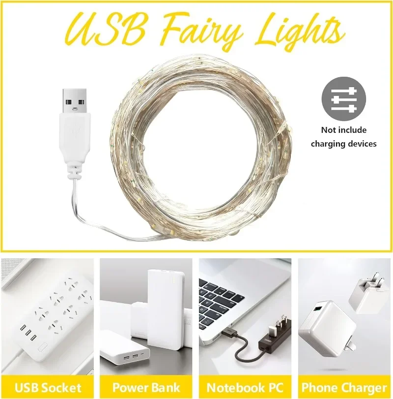 Kawat tembaga USB LED String l - Led Fairy String Lights ulasan dan harga