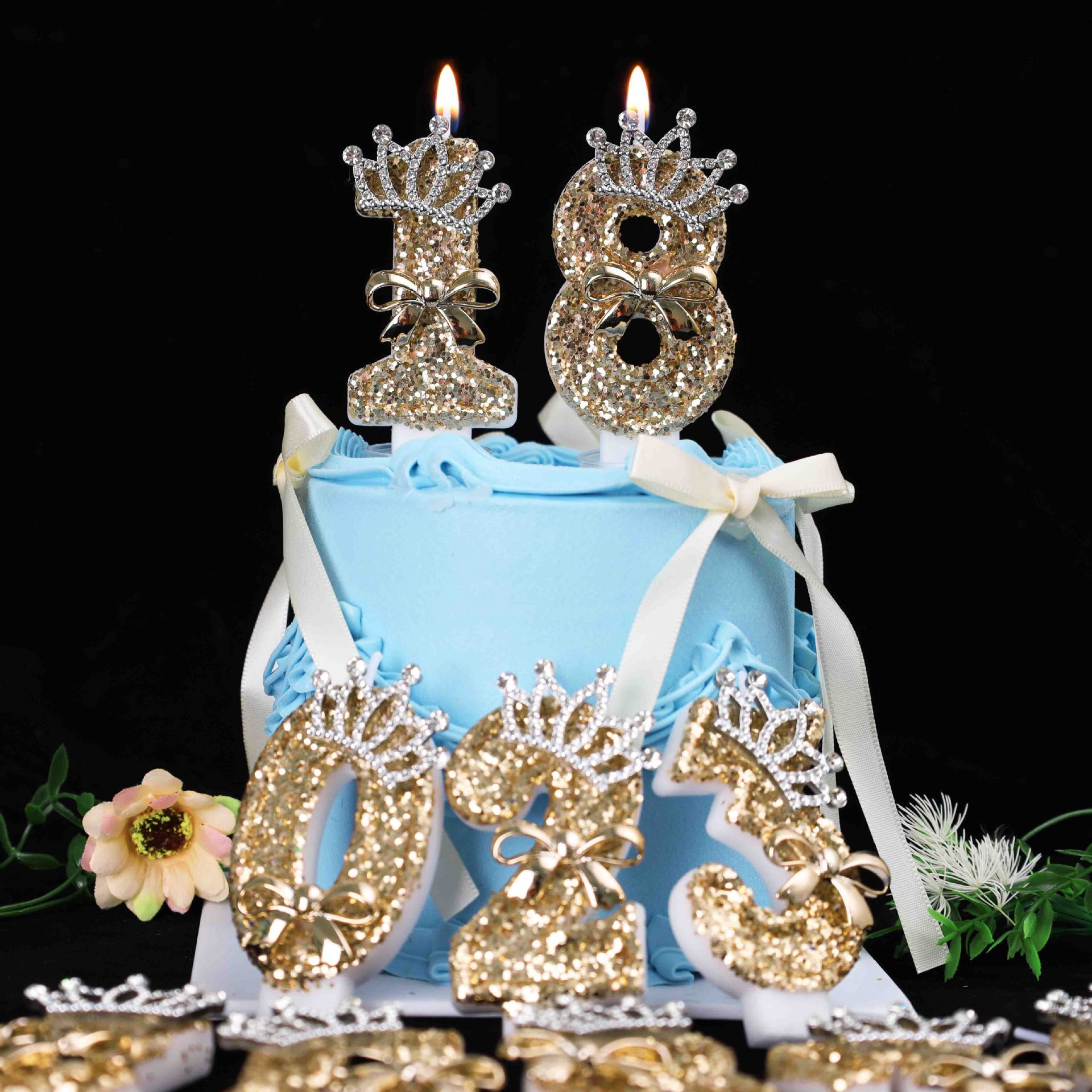 Lilin Ulang Tahun Angka Mahkot - Holiday Candle Set ulasan dan harga