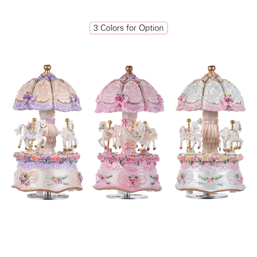 Dream mewah 3-Horse memutar Ca - Snow Globe Musical ulasan dan harga