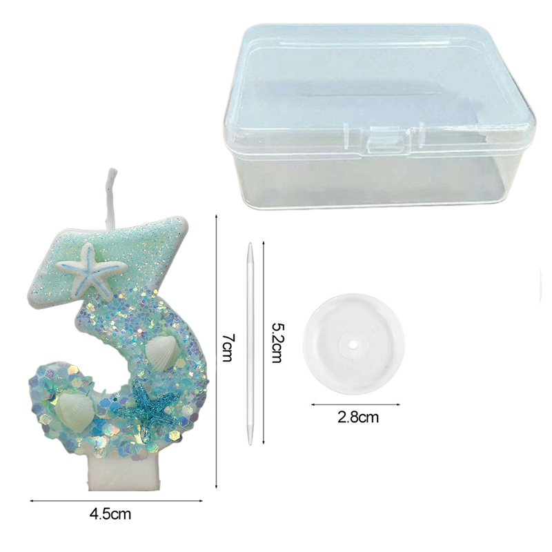 Lilin Ulang Tahun Seri Shell W - Holiday Candle Set ulasan dan harga