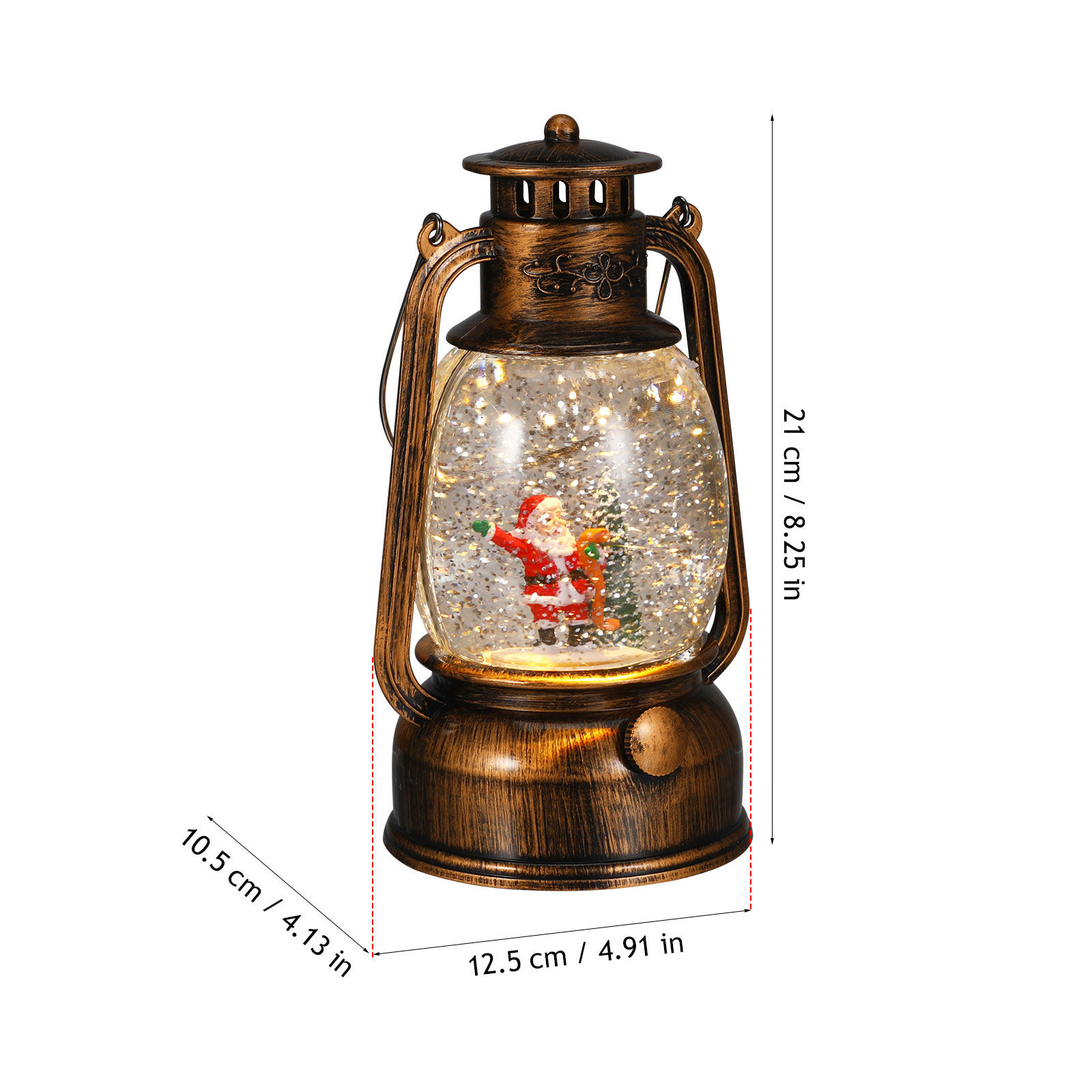 Lentera Bola Salju Natal denga - Snow Globe Musical ulasan dan harga