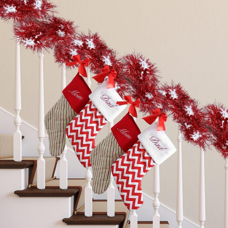 1 Buah Hiasan Natal Bentuk Kep - Tinsel Garland Decoration ulasan dan harga
