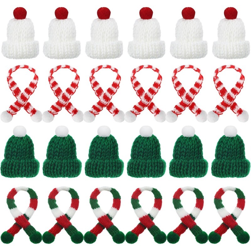 5/10 Buah Dekorasi Natal Topi  - Santa Hat Plush ulasan dan harga