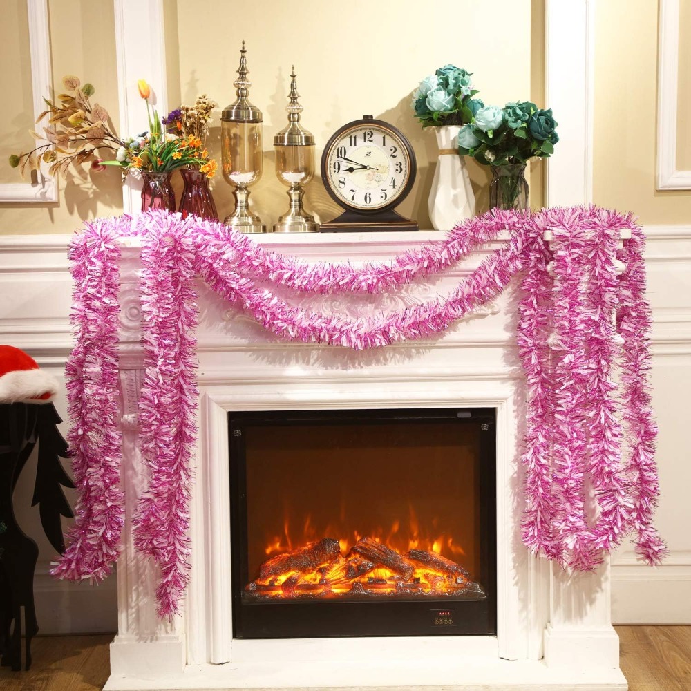 6 Buah Garland Tinsel Hari Val - Tinsel Garland Decoration ulasan dan harga