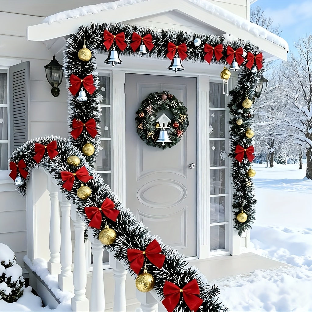 Karangan Natal Buatan dengan H - Tinsel Garland Decoration ulasan dan harga