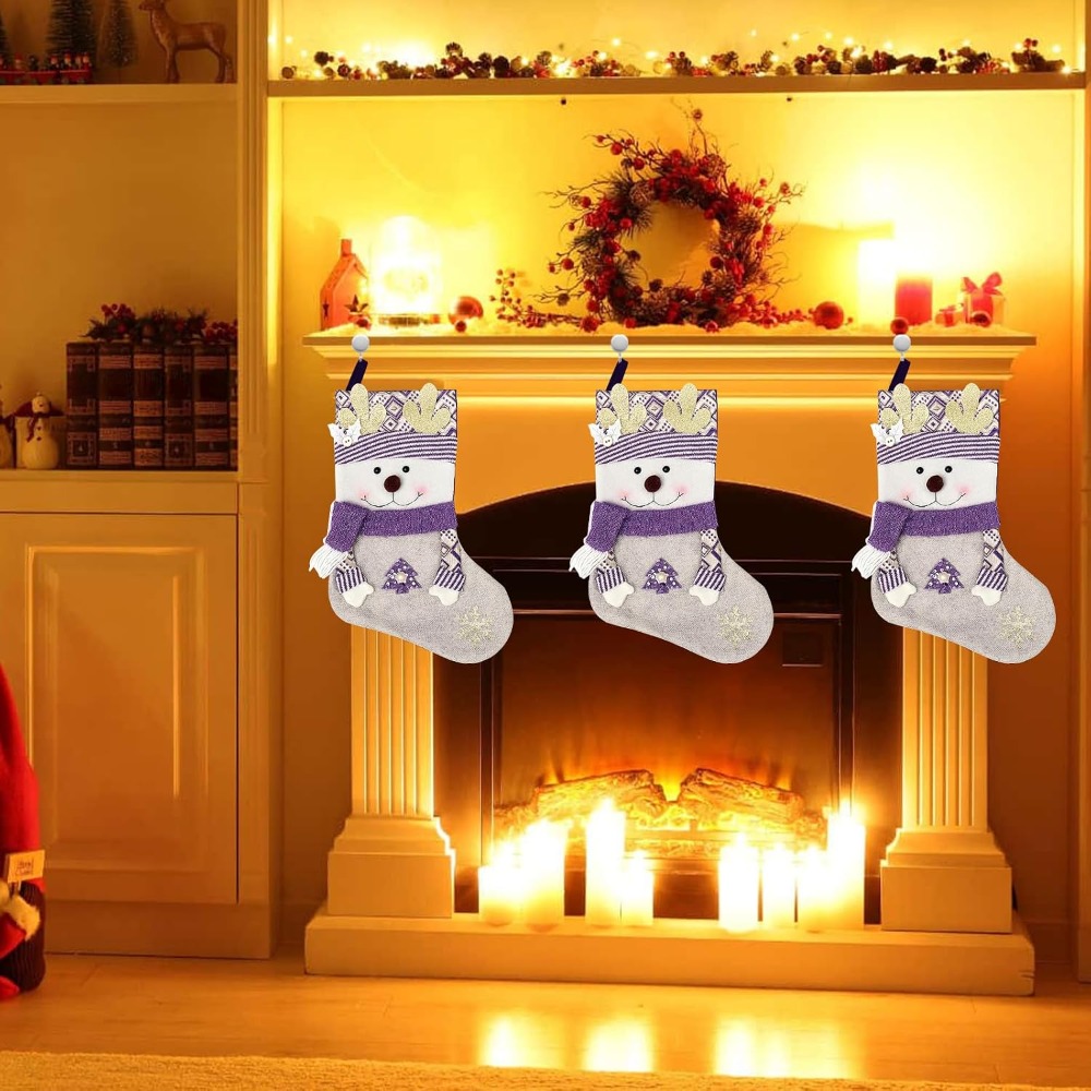 1-4 Buah Kantong Natal Berbaha - Christmas Stocking Hanging ulasan dan harga