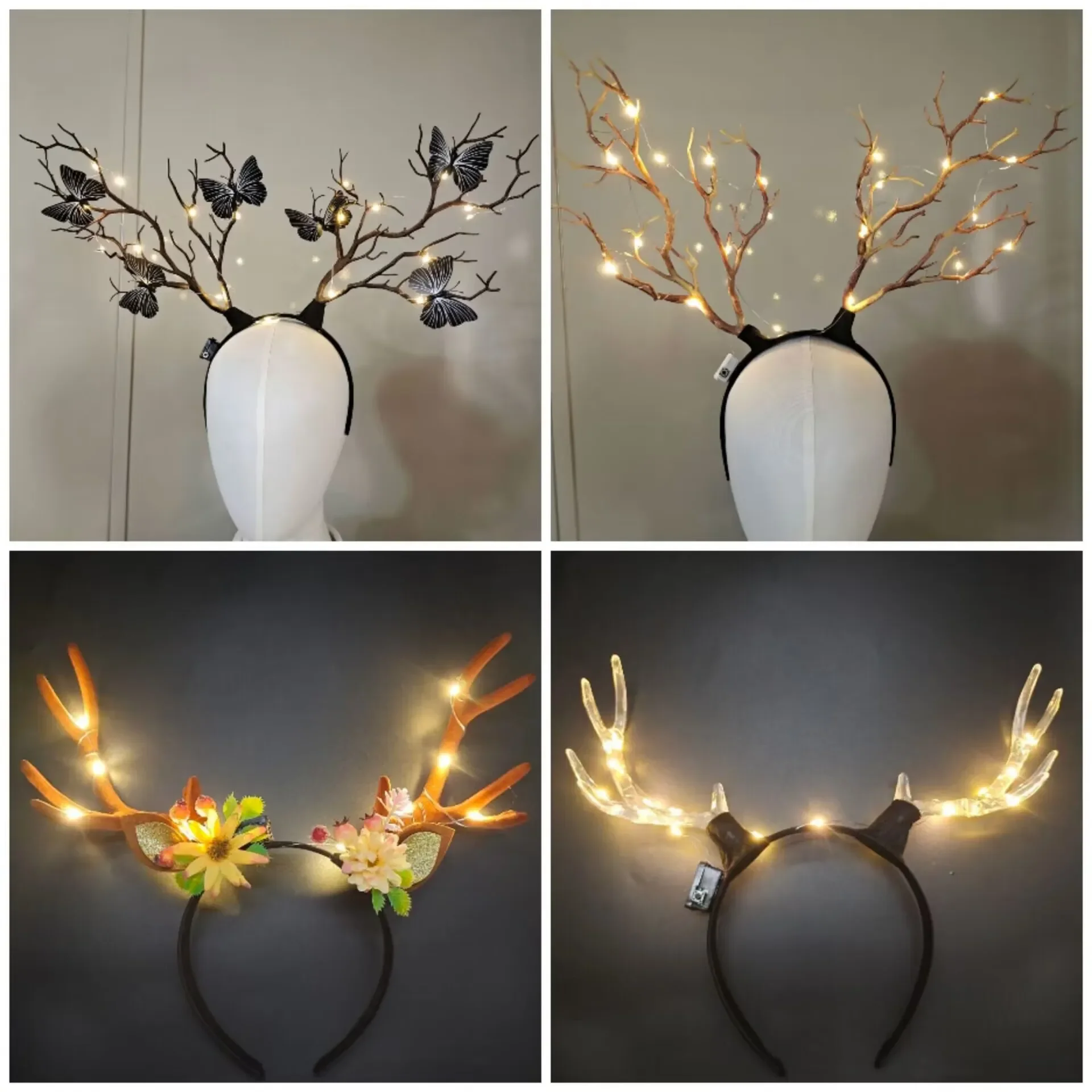 Bando tanduk rusa menyala pere - Reindeer Antlers Headband ulasan dan harga