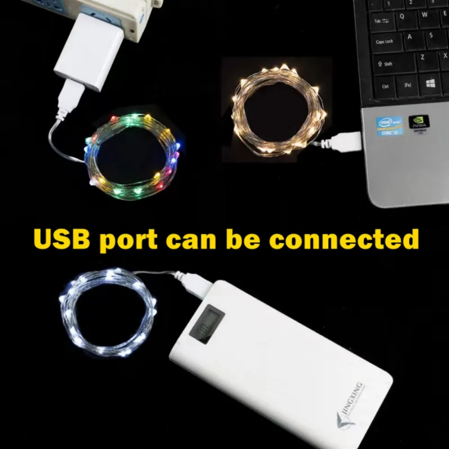 Lampu Tali LED USB 1/2/3/5/20M - Led Fairy String Lights ulasan dan harga