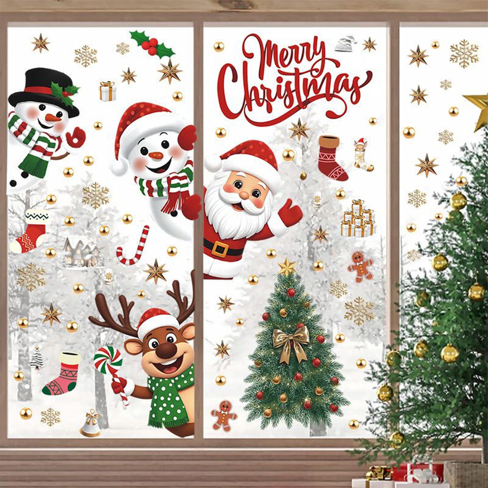 Stiker Jendela Natal Liburan S - Snowflake Window Decal ulasan dan harga