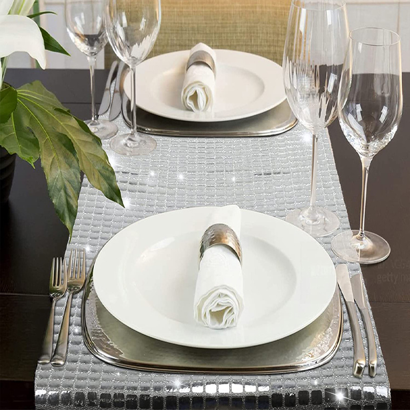 Taplak meja berkilau, taplak m - Christmas Table Runner ulasan dan harga