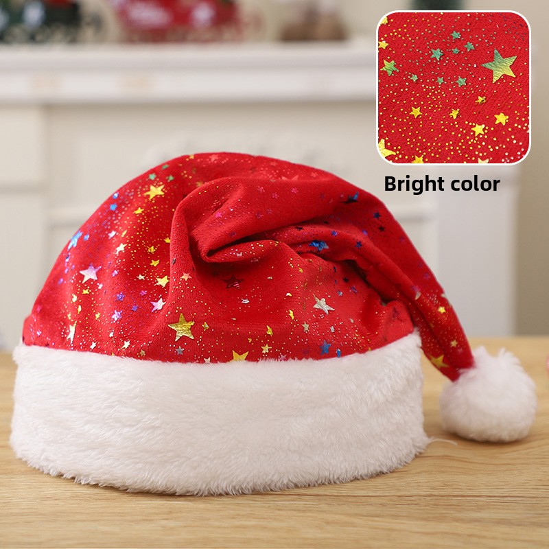 Topi Santa Dewasa dengan Motif - Santa Hat Plush ulasan dan harga