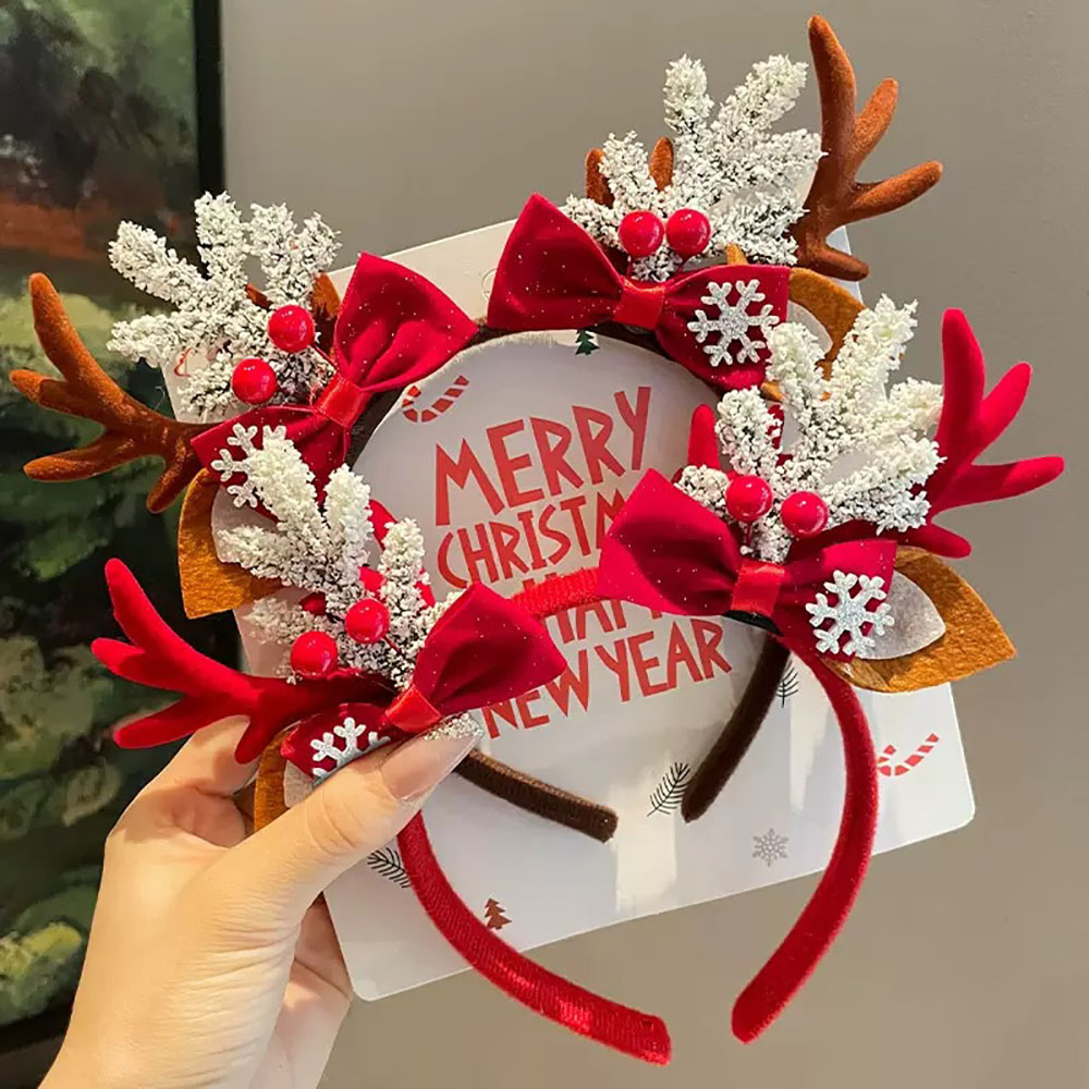 Aksesoris Rambut Lucu Ikat Kep - Reindeer Antlers Headband ulasan dan harga