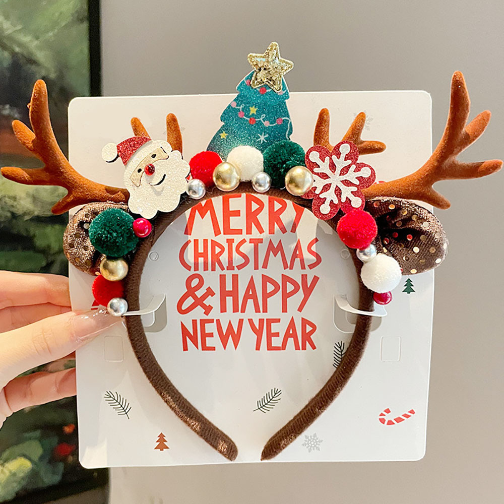 Aksesoris Rambut Lucu Ikat Kep - Reindeer Antlers Headband ulasan dan harga