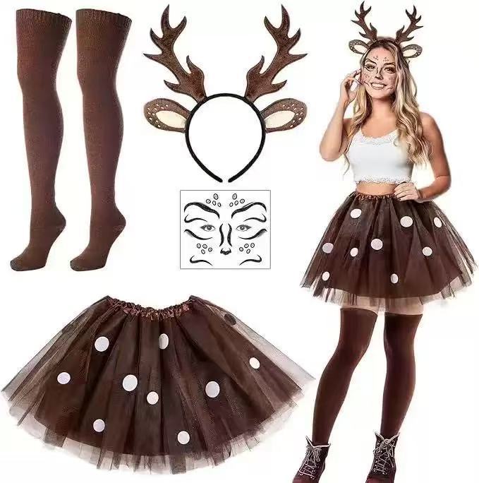 Set Kostum Rusa Kutub: Ikat Ke - Reindeer Antlers Headband ulasan dan harga