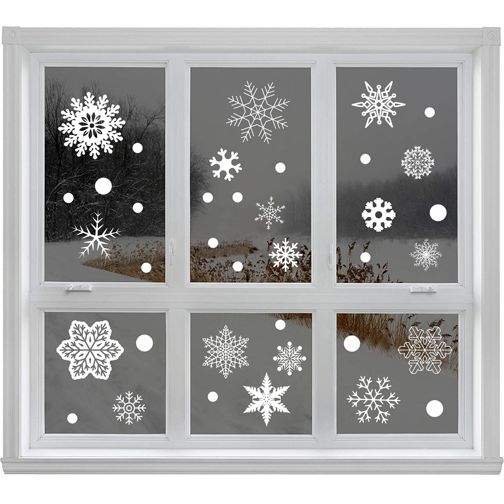 37 buah hadiah perlengkapan Fe - Snowflake Window Decal ulasan dan harga