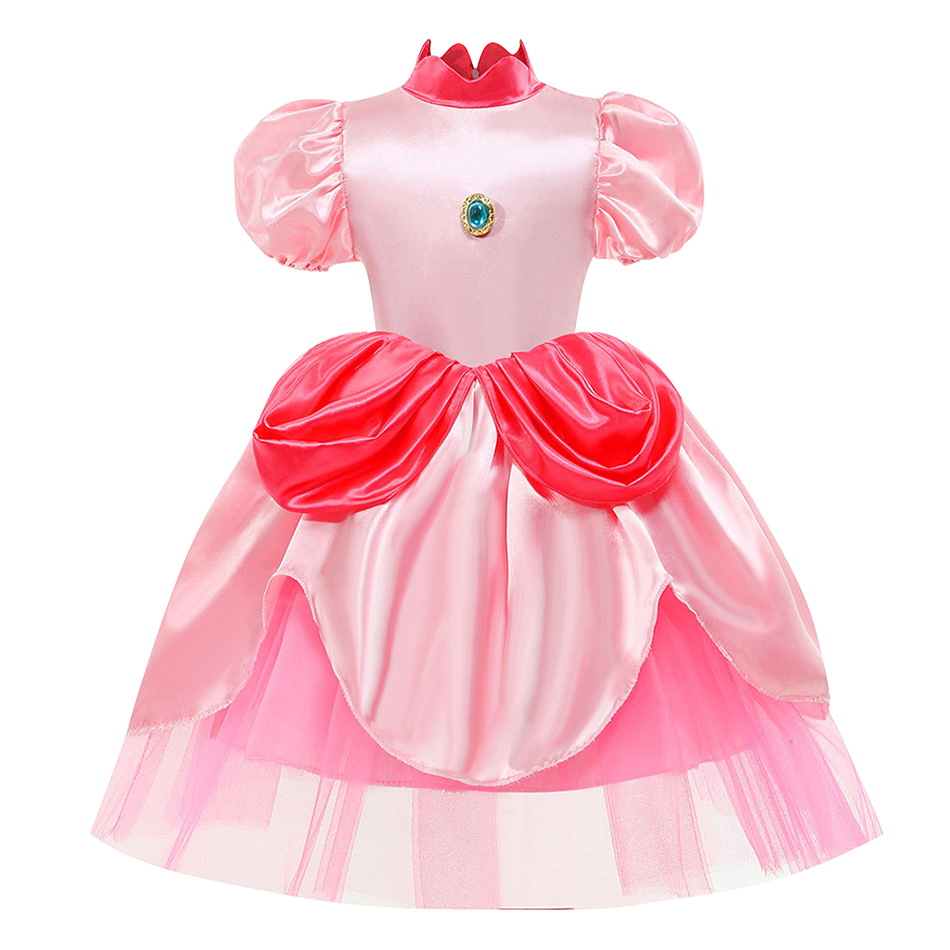 Gaun Putri Persik Merah Muda A - Elf Costume Christmas ulasan dan harga