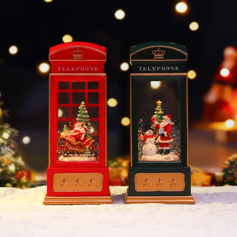 Lampu Malam Bentuk Telepon Nat - Snow Globe Musical ulasan dan harga