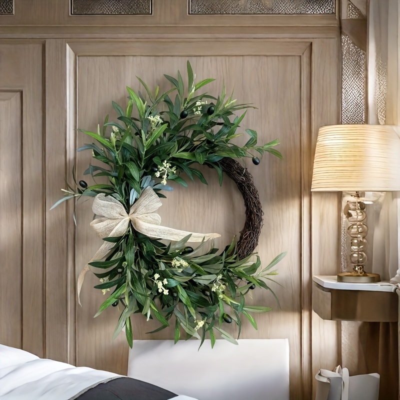 2025 Karangan Bunga Zaitun Bua - Christmas Wreath Fake ulasan dan harga